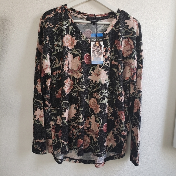 Well Worn Tops - Well Worn Women Blouse Sz Large
